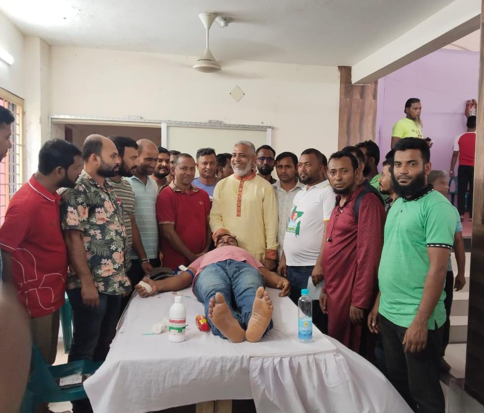 যুবদলের প্রতিষ্ঠাবার্ষিকী উপলক্ষে বরিশালে ফ্রি মেডিকেল ক্যাম্প